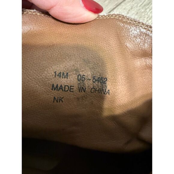 Code West Men's Size 14 Pointed Toe Short Cowboy Boots Brown Leather Pointed Toe - Picture 12 of 12